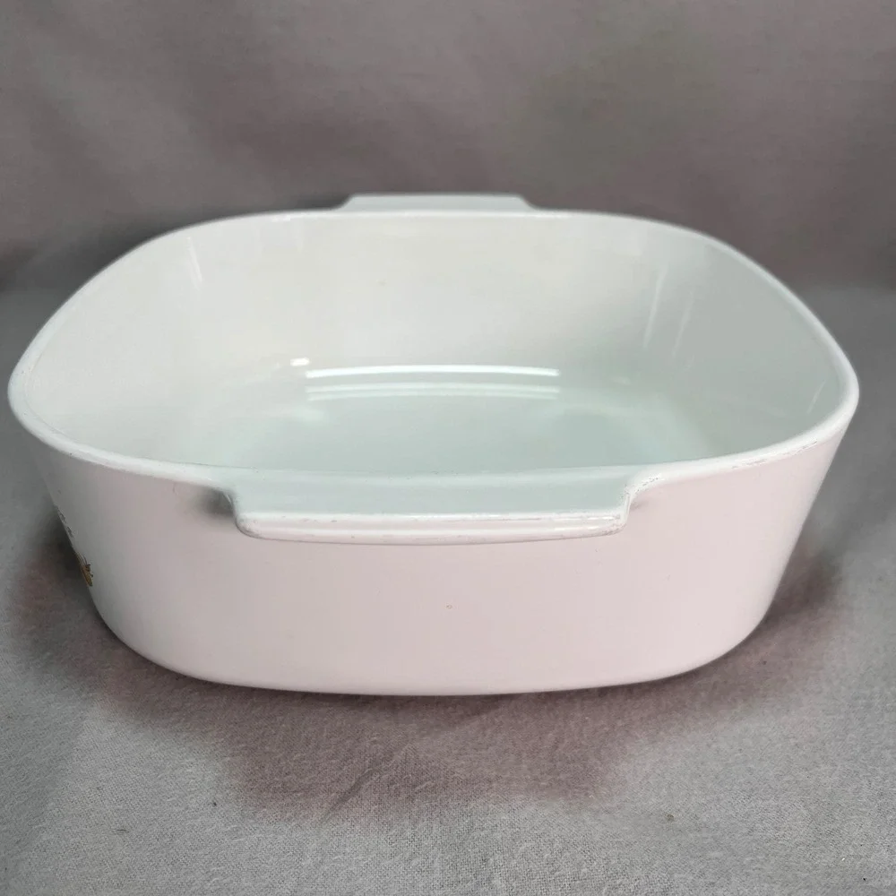 Corning Ware Spice of Life L'Echalote La Sauge A8B 4‎ Quart Square Casserole USA